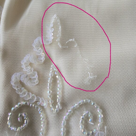 Pisarro Nights Beaded Cocktail/ Wedding/Holiday  Dress Size 6 - Picture 14 of 15